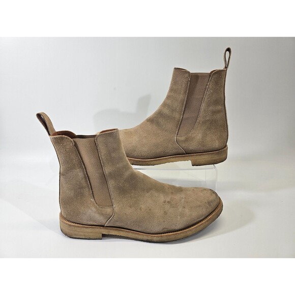 ORO 13 Alicante Crepe Chelsea Boots Tan Suede‎ Leather Calf Ankle Pull On Shoes main image 14